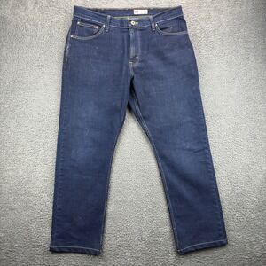 Wrangler Athletic Fit Men Jeans Dark Wash Size 38x30 Cotton Blend